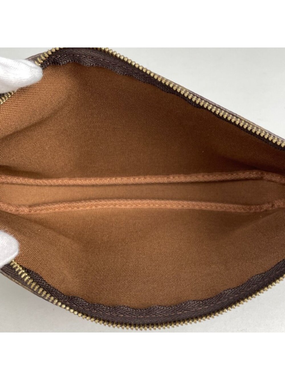 Louis Vuitton Pochette Makeup Cosmetics Pouch Monogram Brown - Picture 8 of 8